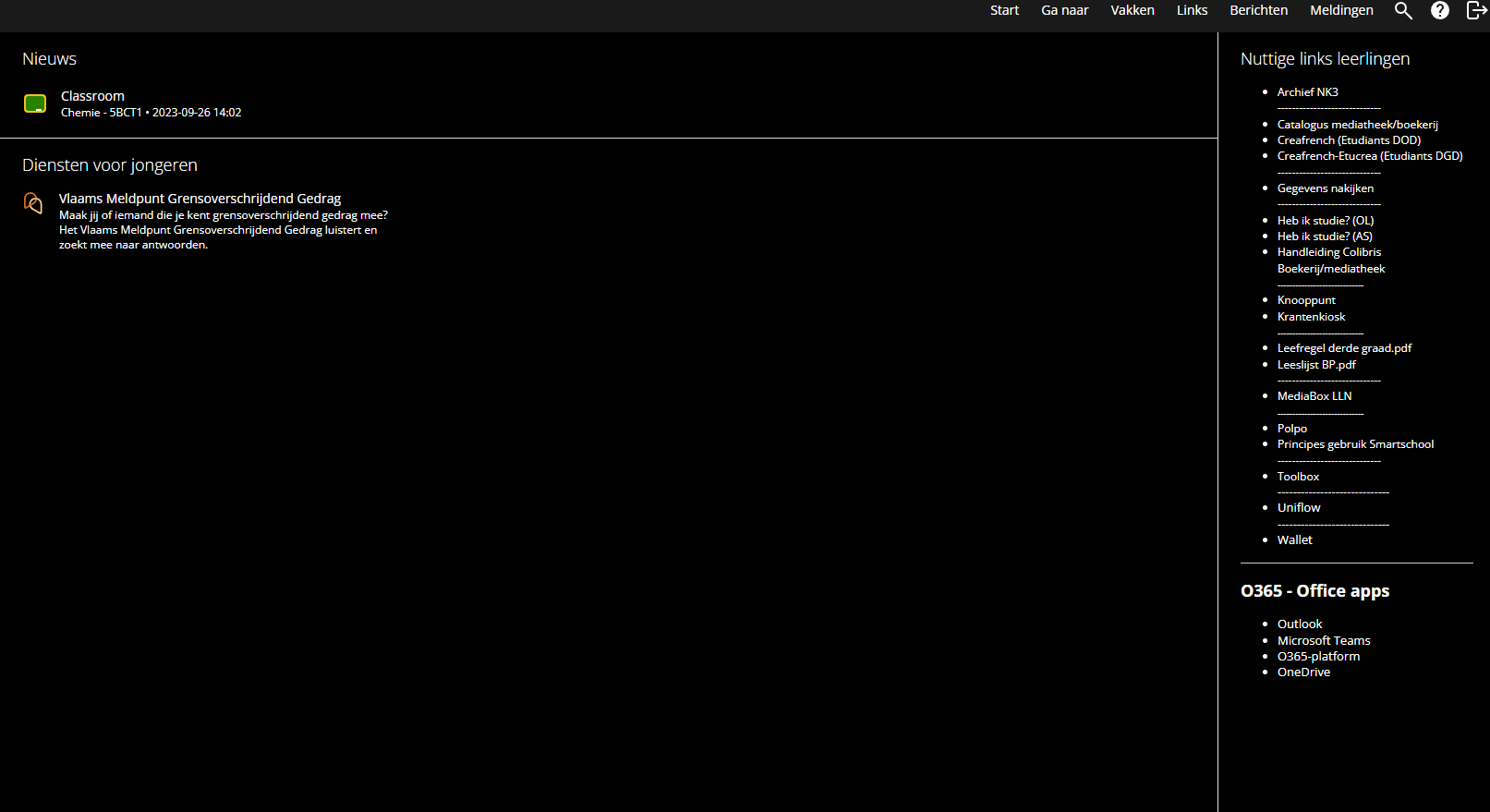 smartschool dark mode